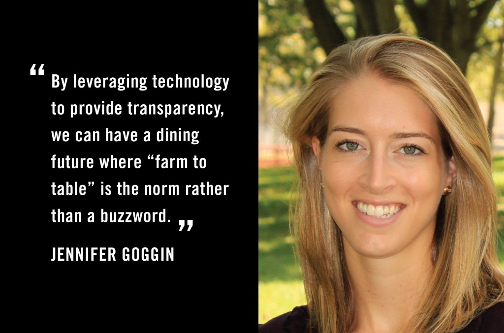 Making "Farm to Table" the Norm by Increasing Food Chain Transparency - Jennnifer Goggin Hacking Dining