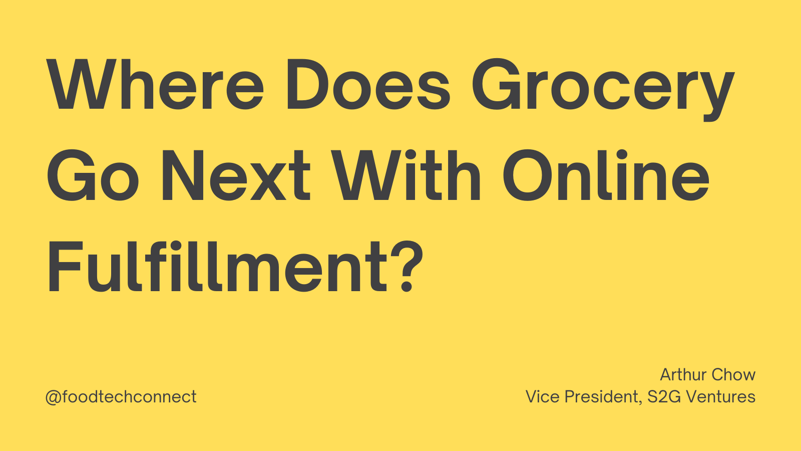 Where Does Grocery Go Next with Online Fulfillment?